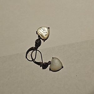 Mother of pearl heart earrings